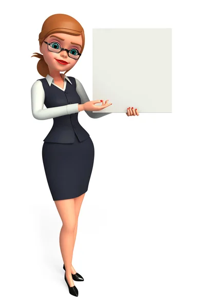 Business woman blank — Stock Photo, Image