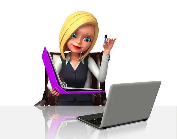 Business woman with relax — Stock Photo, Image