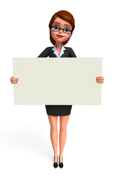 Business woman blank — Stock Photo, Image