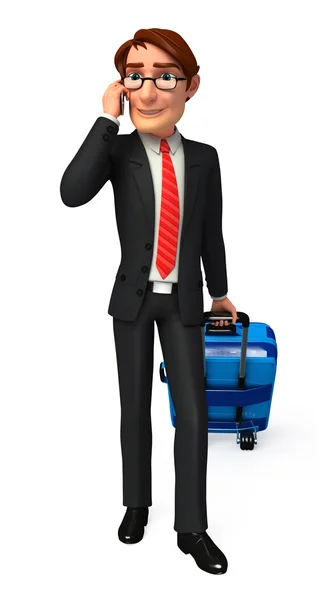 Hombre de negocios con bolsa de viaje —  Fotos de Stock