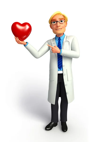Γιατρός με καρδιά — Φωτογραφία Αρχείου
