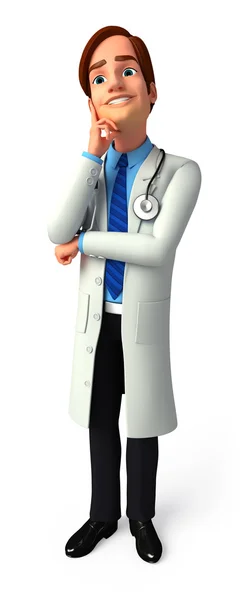 Doctor with thinking — Stock Photo, Image