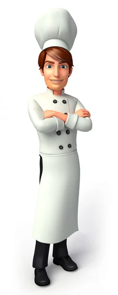 Chef with presentation — Stock Photo, Image