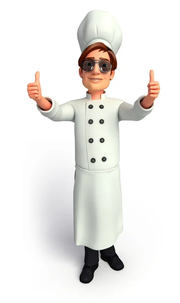 Chef with presentation — Stock Photo, Image