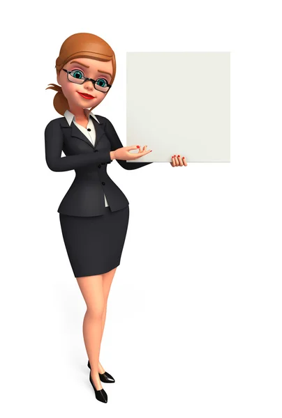 Business woman blank — Stock Photo, Image