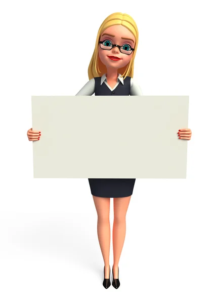 Business woman blank — Stock Photo, Image