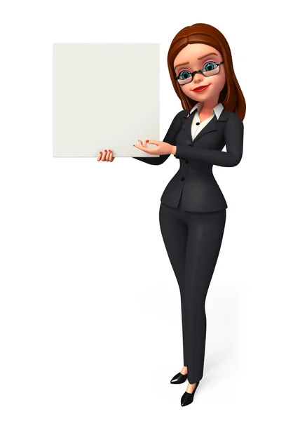 Business woman blank — Stock Photo, Image