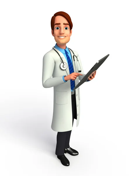 Doctor with thinking — Stock Photo, Image