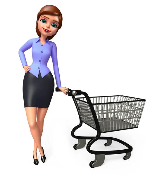 Illustration of Office girl — Stock Photo, Image