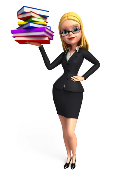 Illustration of Young businesswoman — Stock Photo, Image