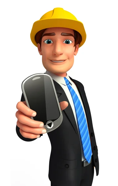 Biznesmen smart telefonu — Zdjęcie stockowe