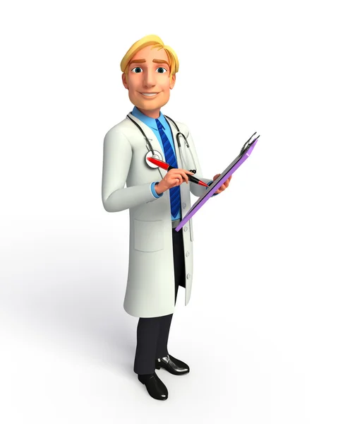 Illustration of Young doctor — Stock Photo, Image