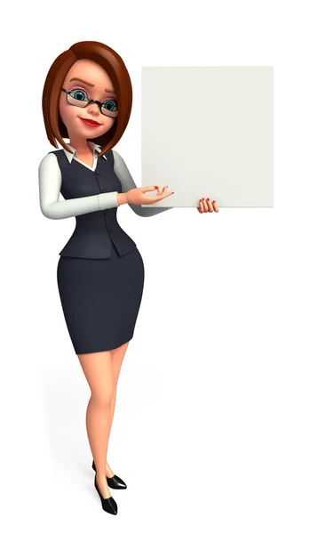 Business woman blank — Stock Photo, Image