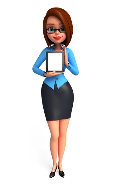 Illustration of Young Businesswoman — Stock Photo, Image
