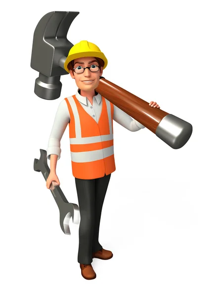 Illustration of worker — Stock Photo, Image