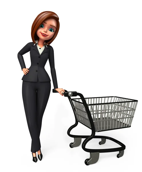 Illustration of Office girl — Stock Photo, Image
