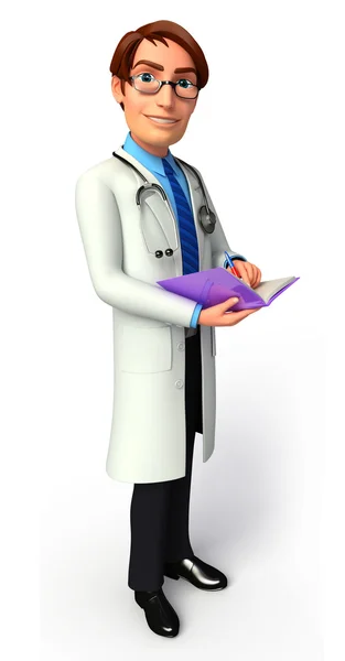 Illustration of Young doctor — Stock Photo, Image