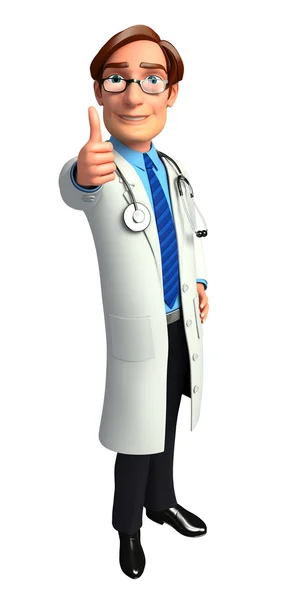 Illustration of young doctor — Stock Photo, Image