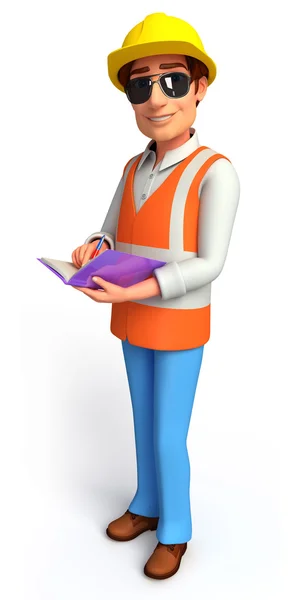 Illustration of worker — Stock Photo, Image