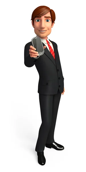 Businessman smart-phone — Stock Photo, Image