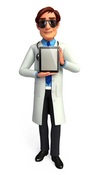 Lekarz z papierowy — Zdjęcie stockowe