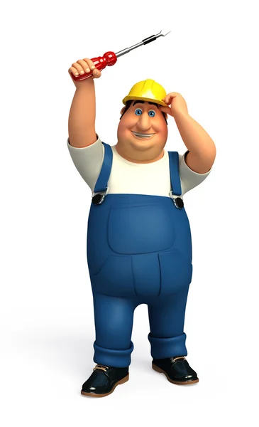 Illustration of Plumber — Stock Photo, Image