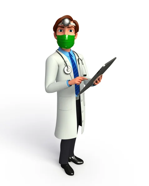 Illustration of Young doctor — Stock Photo, Image