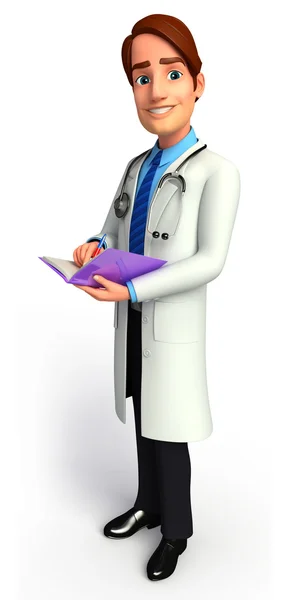 Illustration of Young doctor — Stock Photo, Image