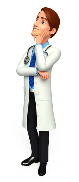 Doctor with thinking — Stock Photo, Image