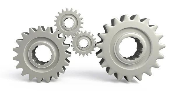 Illustration of gray cogs — Stock Photo, Image