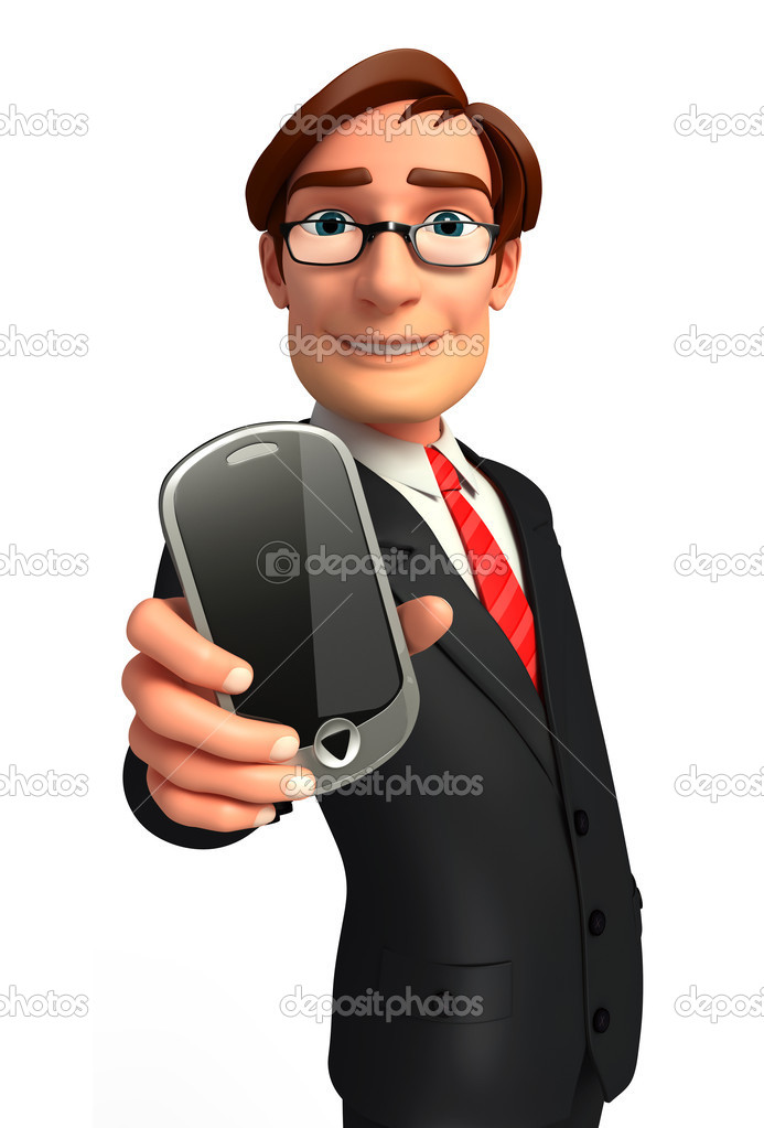 Businessman smart-phone