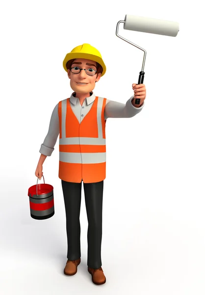 Illustration of worker — Stock Photo, Image