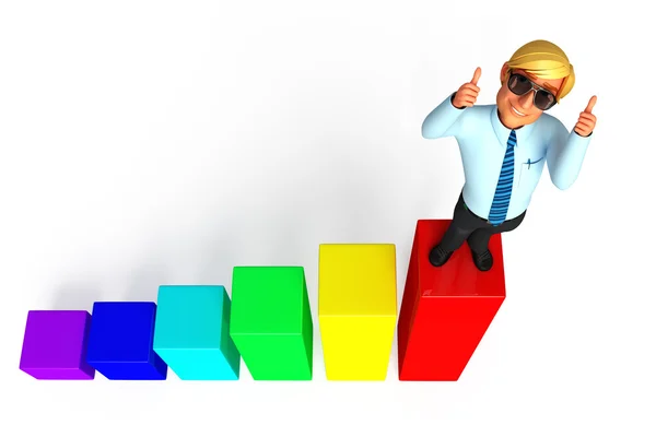 Illustration of businessman — Stock Photo, Image
