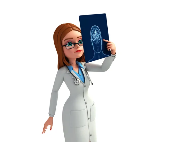 Young Doctor with X-ray — Stock Photo, Image