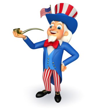 sam Amca ile sigara boru