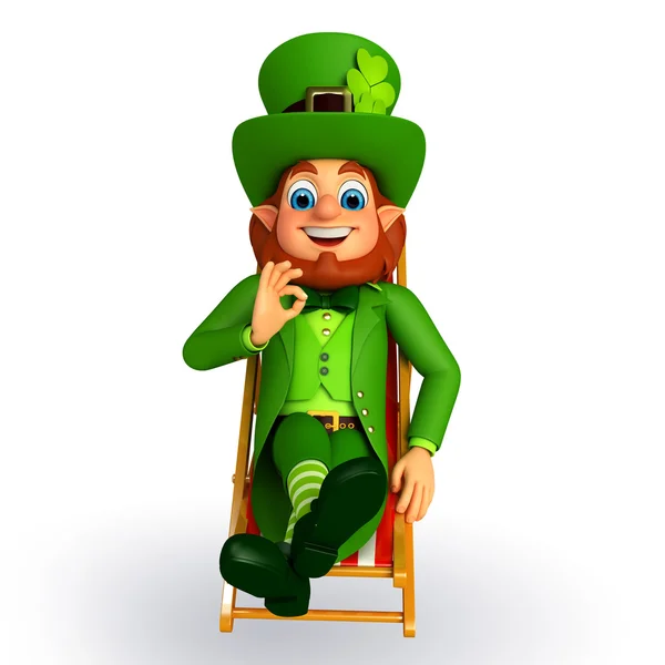 Leprechaun voor patricks dag — Stockfoto