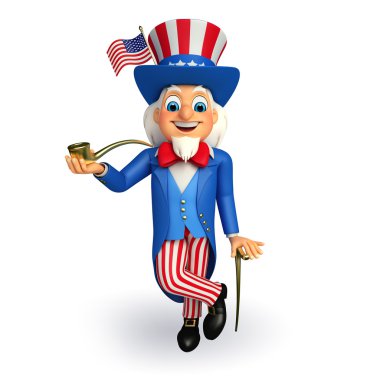 sam Amca ile sigara boru