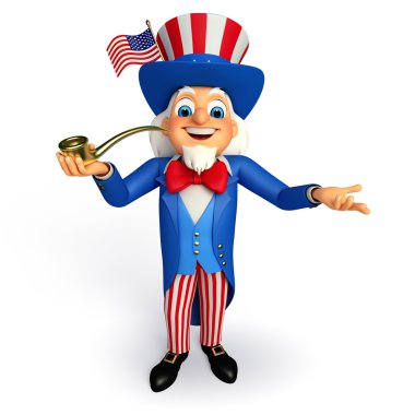 sam Amca ile sigara boru