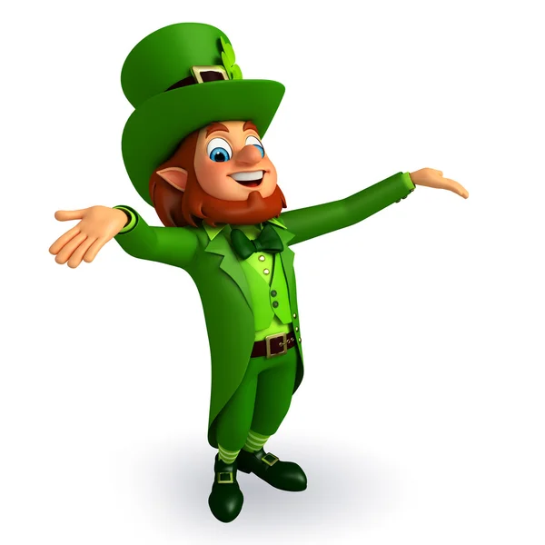 Leprechaun voor patricks dag — Stockfoto