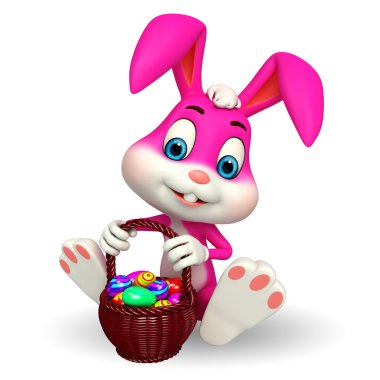 easter bunny yumurta sepeti ile