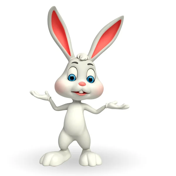 White Easter Bunny — Stock Photo, Image