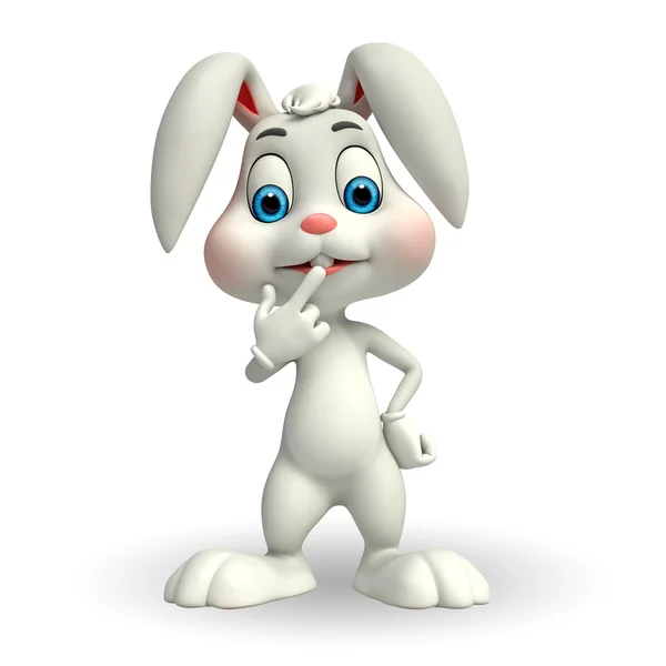 White Easter Bunny — Stock Photo, Image