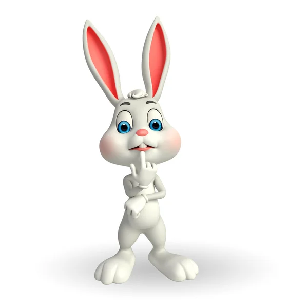 White Easter Bunny — Stock Photo, Image