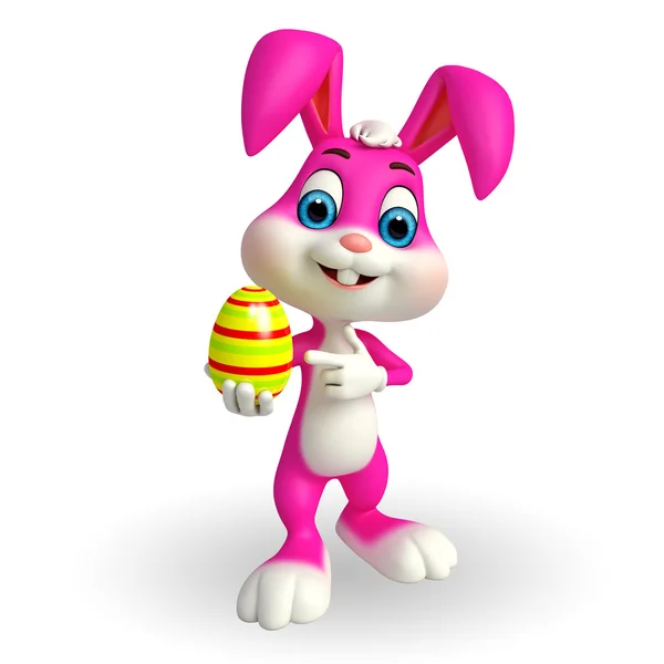 Bunny with Easter  egg — Stock Photo, Image