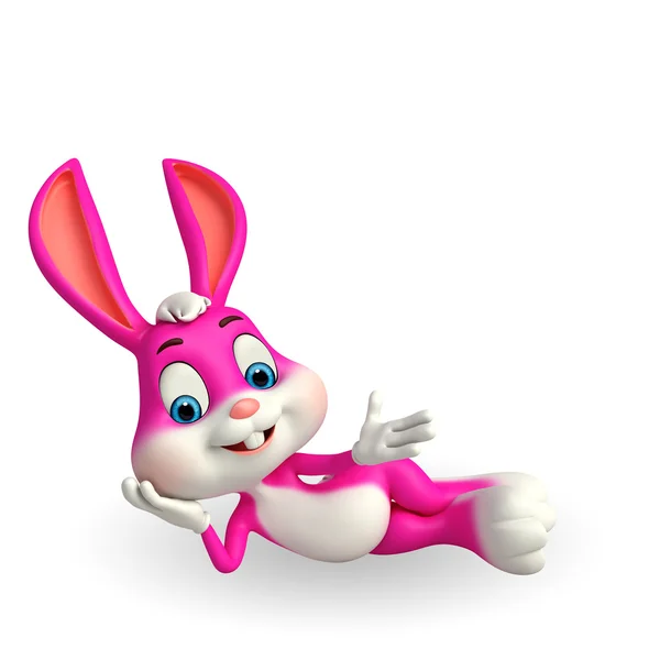 Easter bunny lying — Stock Photo, Image