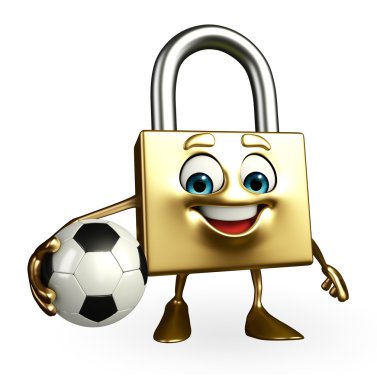 kilit karakteri ile futbol