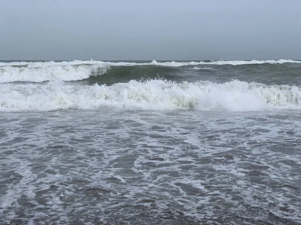 Raging Mar Mediterraneo Sera — Foto Stock