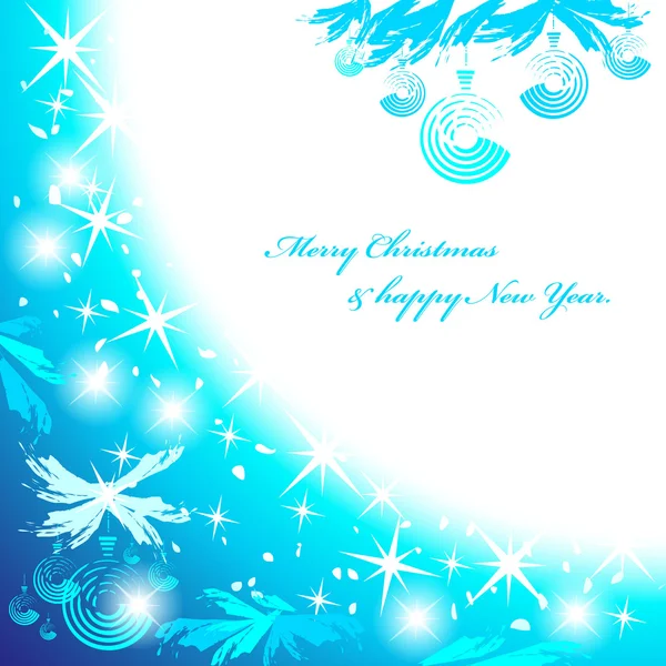 Blue christmas background. — Stock Vector