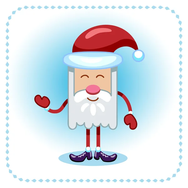 Funny Santa Claus. — Stock Vector