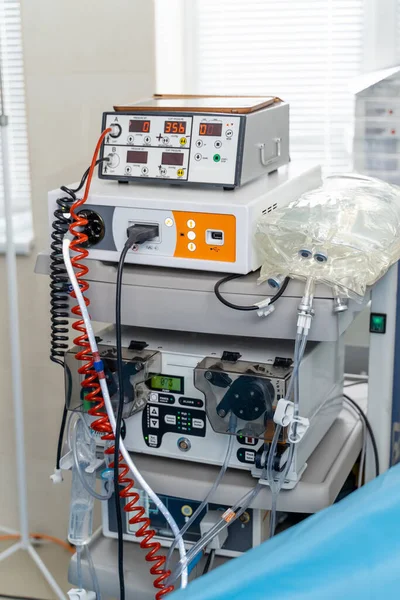 Nuevos Equipos Tecnología Médica Computadora Emergencia Hospitalaria Moderna — Foto de Stock